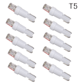 Miniatyrbild 1 av 2: T5 vita 10-pack Led W2x4.6d W2.1.x4.9d W1.2W W2.3W 12v. Vit