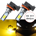 Miniatyrbild 1 av 2: Dimljus H8 H11 Led lampor Gul 650 lumen 12-16v DC Gul