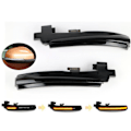 Miniatyrbild 1 av 4: Led dynamisk blinkers Volvo S40 V40 S60 V60 V70 S80 Smoke 2-pack Svart
