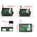 Miniatyrbild 6 av 9: 4 in 1 Volt + Amp + Temp + Watt 0-33V + 0-10A DC Digital lcd