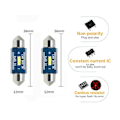 Miniatyrbild 5 av 6: canbus c5w 36mm Led 400 lumen 6000K 2-pack festoon c10w Vit