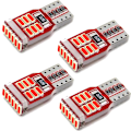 Miniatyrbild 1 av 5: T10 w5w Canbus Röda 4-pack Led lampor m. 18st 4014smd chip Röd