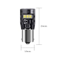 Miniatyrbild 3 av 4: BAX9S Canbus 6000k Led 2-pack H6W xenonlook 140 lumen Silvergrå