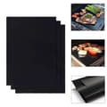 3 stk. Grillmåtte, Ovn-måtte, Bagemåtte - Non-stick - 40x33 Sort