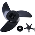 Miniatyrbild 1 av 4: 3-bladig motorbåt propeller elektrisk utombordsmotor för Haibo