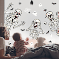 Pikkukuva 2 / 4: Halloween-ikkunatarrakalvo Halloween-ikkunatarra Kallo Wi