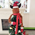 Miniatyrbillede 1 af 3: Juletræ Hat Topper Ornament Julemand Snemand Elg Dekoration