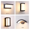 Pikkukuva 2 / 4: Vedenpitävä metallinen LED-ulkoseinävalaisin ilman sensoria IP65 18W