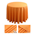 Miniatyrbilde 1 av 5: Rund polyesterduk, maskinvaskbar - Tangerine 220cm