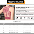Pikkukuva 3 / 8: Mesh-ulkoiluvaatteet plus-koko urheilu- ja fitness-rintaliivit - sininen 2XL