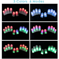 Miniatyrbillede 5 af 5: LED-lysende handsker/farverige, LED Rave-belysning blinkende/multi Co