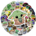 Pikkukuva 4 / 5: 150 söpöä Yoda Yoda -tarraa PVC-graffititarraa