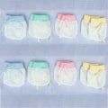 Miniatyrbilde 2 av 2: 8-pakning bomullssilke ripesikre votter for babygutter og -jenter