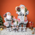 Miniatyrbillede 2 af 7: 1 stk. Hvid plys julemand dekoration juledukke dekoration