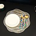 Miniatyrbild 5 av 5: Set med 4 rosplaceringsmattor i PVC, isolerade placeringsmattor