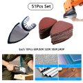 Miniatyrbillede 6 af 6: 51 stk. Universal Triangular Sanding Pads - Velcro Strap, til Osci