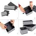 Miniatyrbillede 2 af 5: 6 stk. Non-woven åben opbevaringsboks