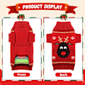 Miniatyrbillede 5 af 7: Grim Julehund Sweater Rød Juleferie Kæledyr Sweater, Rød Bla