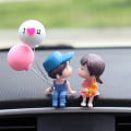 Miniatyrbild 2 av 5: 2 par bildekoration söt tecknad par actionfigur ballong