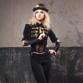 Miniatyrbilde 4 av 5: Halloween Fingerless Lace Up Gloves - Long Black Garment Elbow A