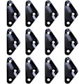 Miniatyrbillede 1 af 5: Sort - 12 stk. Aluminiumlegering Camping Rebstrammer Guyline