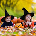 Miniatyrbillede 4 af 4: 12 stk. Halloween sort heksehat kostumetilbehør Hallowee