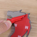 Miniatyrbilde 4 av 5: 2 stk 3D metall ulvehode bilklistremerke og emblem refleks B