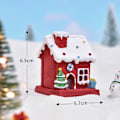 Miniatyrbild 2 av 5: Jul Pepparkakshus Trä Led Lysande Julby