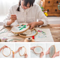 Miniatyrbillede 4 af 5: Kærlighed og honning, DIY håndtrykt broderikit
