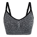 Miniatyrbillede 1 af 8: Maternity front open buckle plus size amme BH - Mørkegrå XL