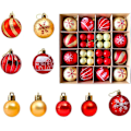 Miniatyrbild 1 av 5: Julgranskulor Julgransprydnader för Jul Julgran, 44 st Shatt