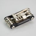 Miniatyrbillede 6 af 6: Multifunktionelle cykelværktøjer, 11 i 1 deformationsreparationssæt