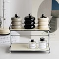 Miniatyrbild 4 av 5: 3-sits bomullsstångsbox kosmetisk bomullsbox melamin dammtät d