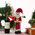 Miniatyrbilde 2 av 4: 2 stk juledekorasjoner gammel mann snømann vinflaske se