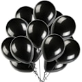 Pikkukuva 1 / 5: 100 kpl musta lateksipalloa 10\" helmiäismusta palloa helium musta