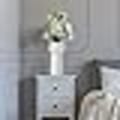 Miniatyrbillede 4 af 5: Hvid keramisk vase, sød ugle blomster vase til pejs, soveværelse,