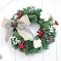 Miniatyrbillede 1 af 4: 30cm Kunstig Efterårs Hortensia Krans Julepynt