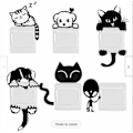 Pikkukuva 1 / 5: 6 kpl Alien Cat Dog Uusi WC Kylpyhuone WC Söpö WC St