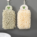 Miniatyrbillede 1 af 5: Chenille håndklæder med ophængningsløkker, bløde absorberende mikrofiber