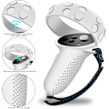 Miniatyrbild 3 av 5: 6PCS För Oculus Quest 2 Controller Silikonfodral White