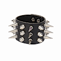Miniatyrbild 4 av 6: PU-läder Choker Armband Legering Punk Gotisk Choker Halsband med Nitar Blandade Justerbara