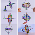 Miniatyrbild 4 av 5: Gyroskop snurrande topp, fingertopp gyroskop leksaker balans spinner