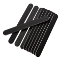 Miniatyrbillede 1 af 5: 10 Professionelle Dobbeltsidede Neglefile 100/180 Matte Sort Diam