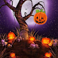Pikkukuva 4 / 5: Halloween-kurpitsan riippuvat koristepaperilyhdyt Pieni kurpitsa