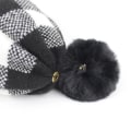 Miniatyrbillede 3 af 4: Damer Vinter Varme Hat Retro Ternet Uld Beanie