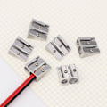 Miniatyrbild 3 av 6: 15PCS Dubbel Metallslipvässare för Grafitpennor Silver