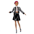 Miniatyrbild 6 av 6: 8 st 30 cm Barbie dockkläder mode päls tröja sjal kappa