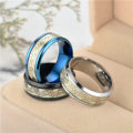 Miniatyrbilde 3 av 5: Dragon Glow in the Dark Rustfritt Stål Comfort Fit Band Ring-3p