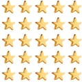400 stk stjerneformede mellomperler, 6 mm stjerneformede perler, håndlagde perler