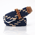 Miniatyrbillede 1 af 8: Moderne elastiske lærredsseler til mænd og kvinder, 20 farver Blue&Khaki